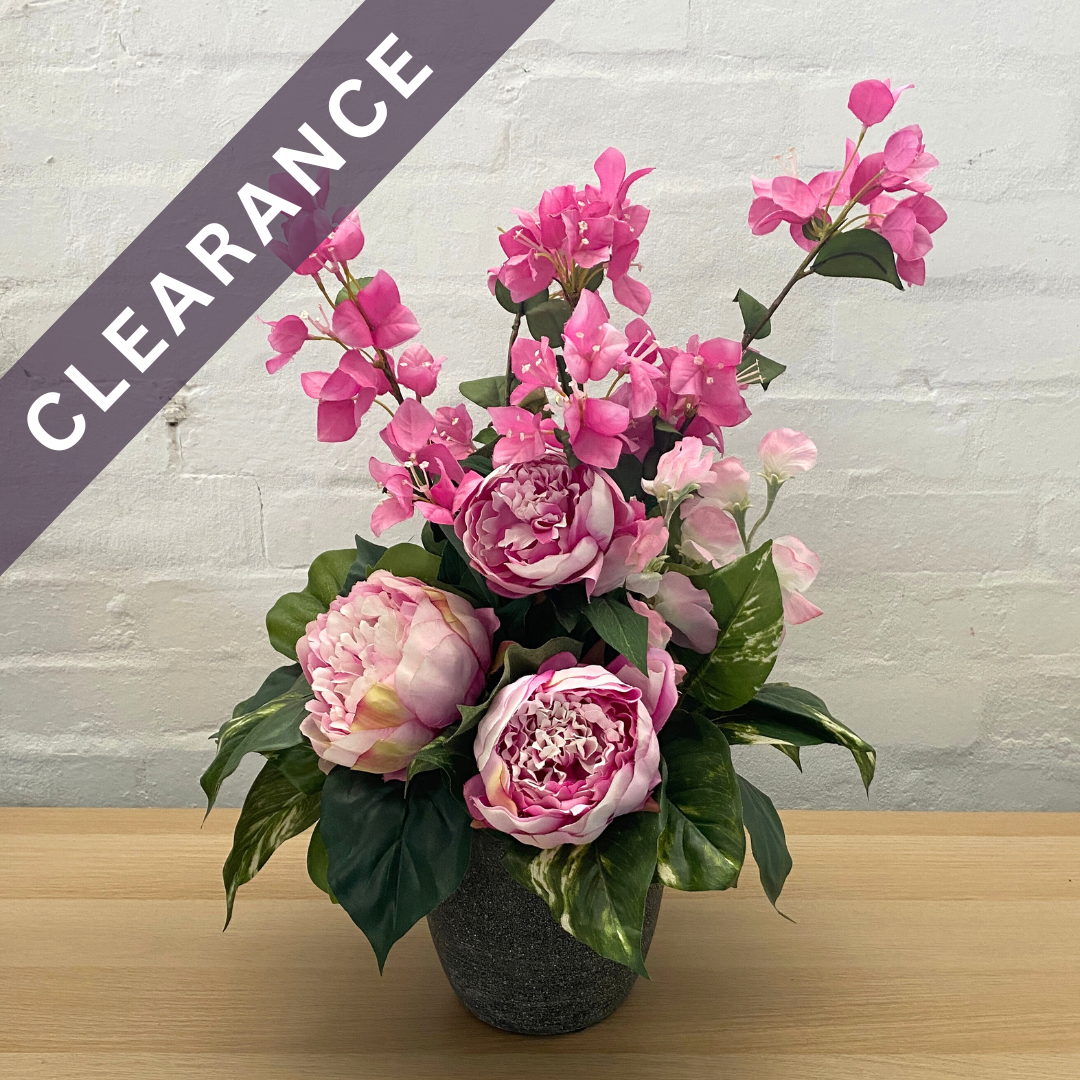 Artificial Floral Arrangement (Ex Rental) Pinks Ceramic  #2