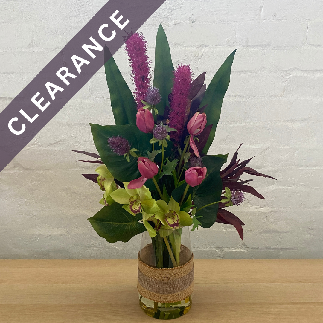 Artificial Floral Arrangement (Ex Rental)  Purples #4
