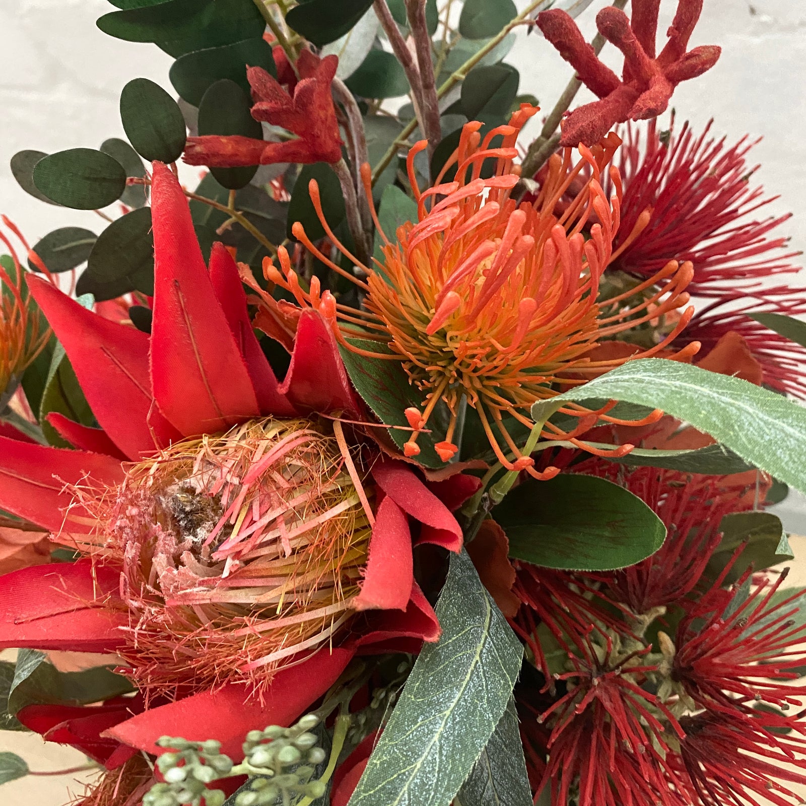 Artificial Floral Arrangement (Ex Rental) Reds Ceramic