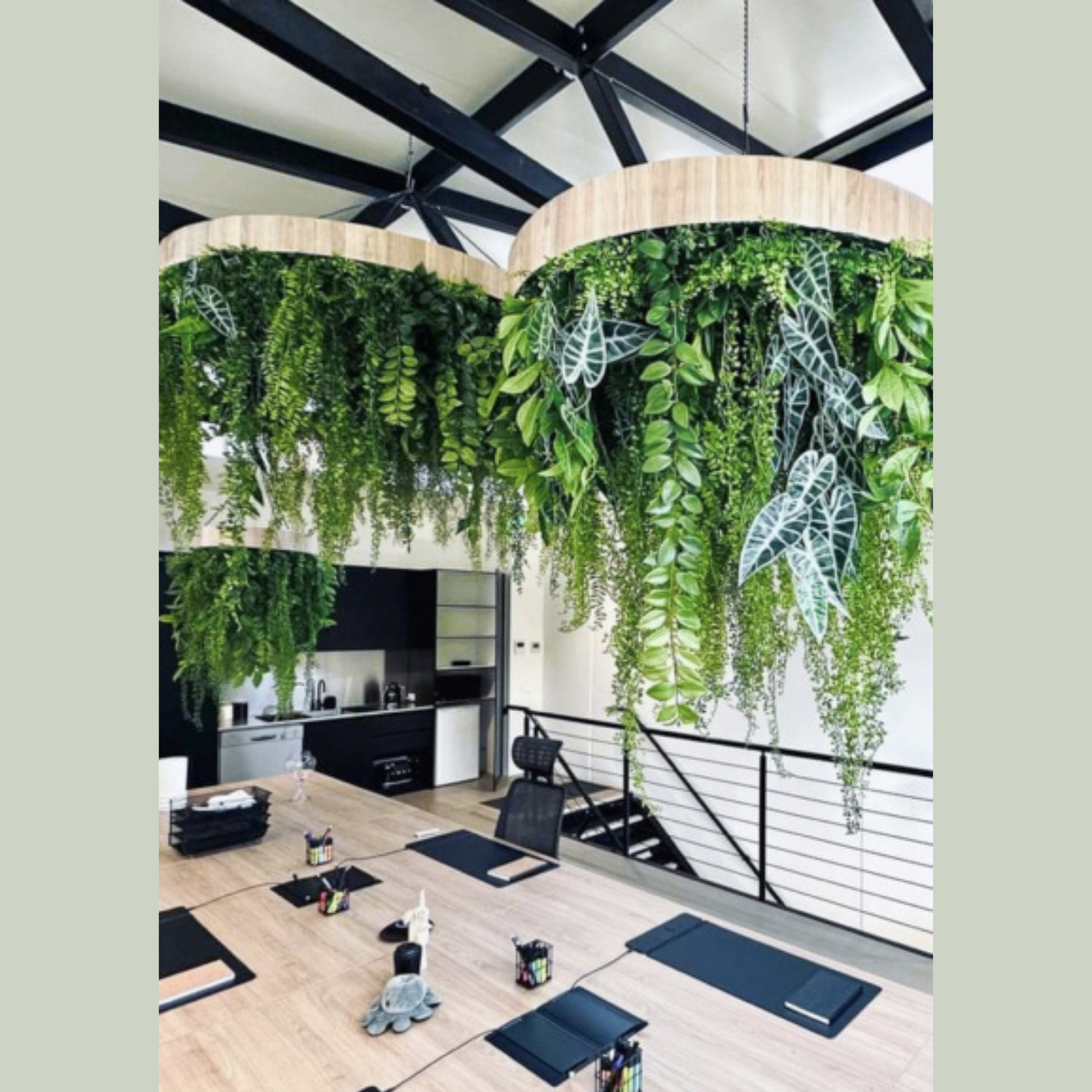 Artificial Cascade Chandelier