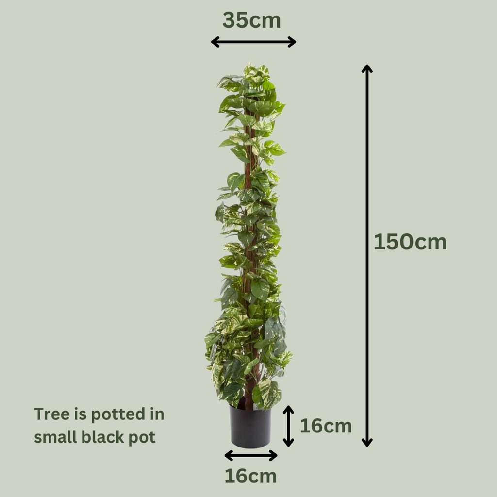 pothos on totem Artificial Pothos Totem Pole