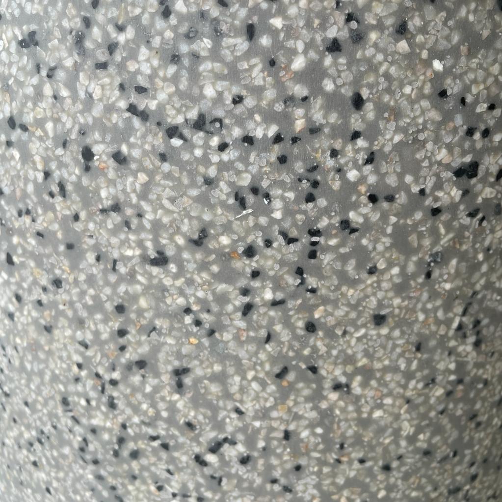 Lightweight Bruno Pot | Grey Terrazzo