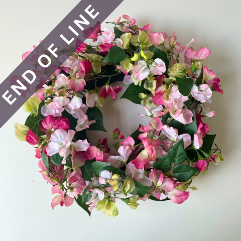 Artificial Pink Wreath