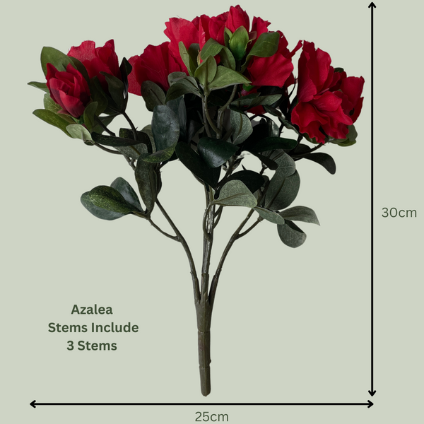 Artificial Red Flower Bunch | 3 Bruches - The Plants Project