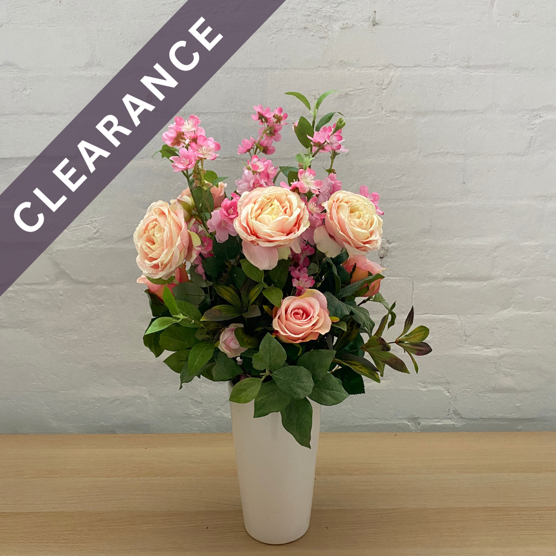 Artificial Floral Arrangement (Ex Rental) Pinks Ceramic #4