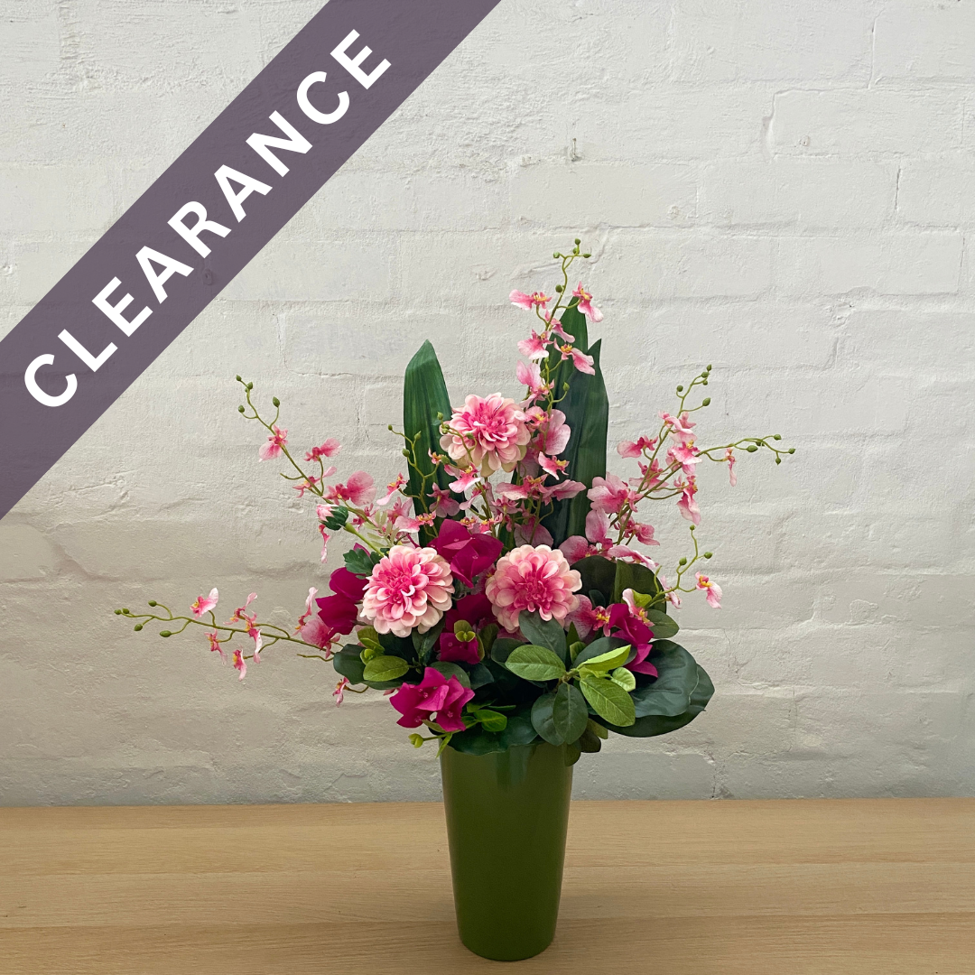 Artificial Floral Arrangement (Ex Rental) Pinks Ceramic