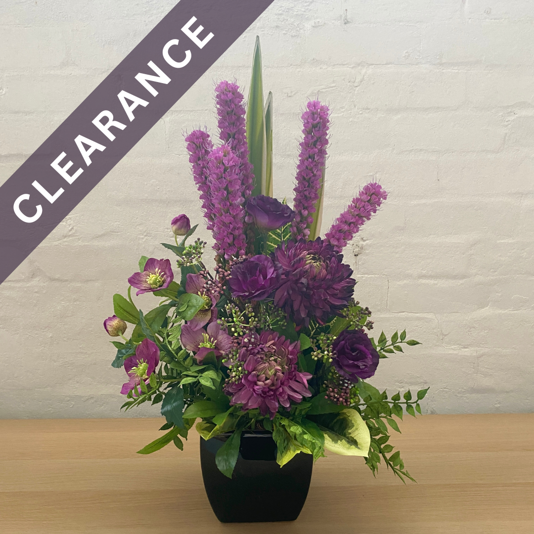 Artificial Floral Arrangement (Ex Rental) Purples Ceramic