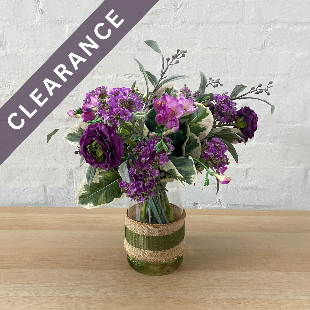 Artificial Floral Arrangement (Ex Rental) Purples #2