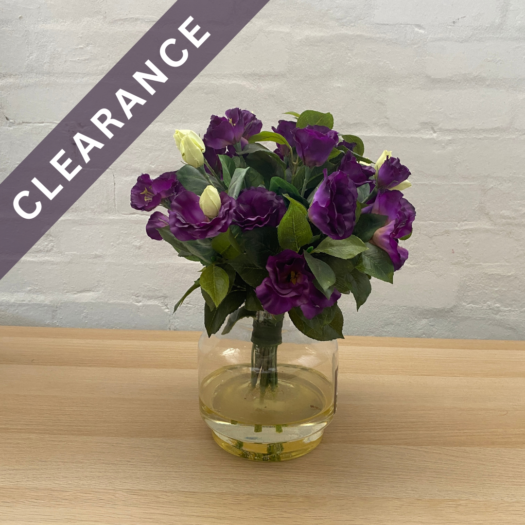 Artificial Floral Arrangement (Ex Rental) Purples and Whites