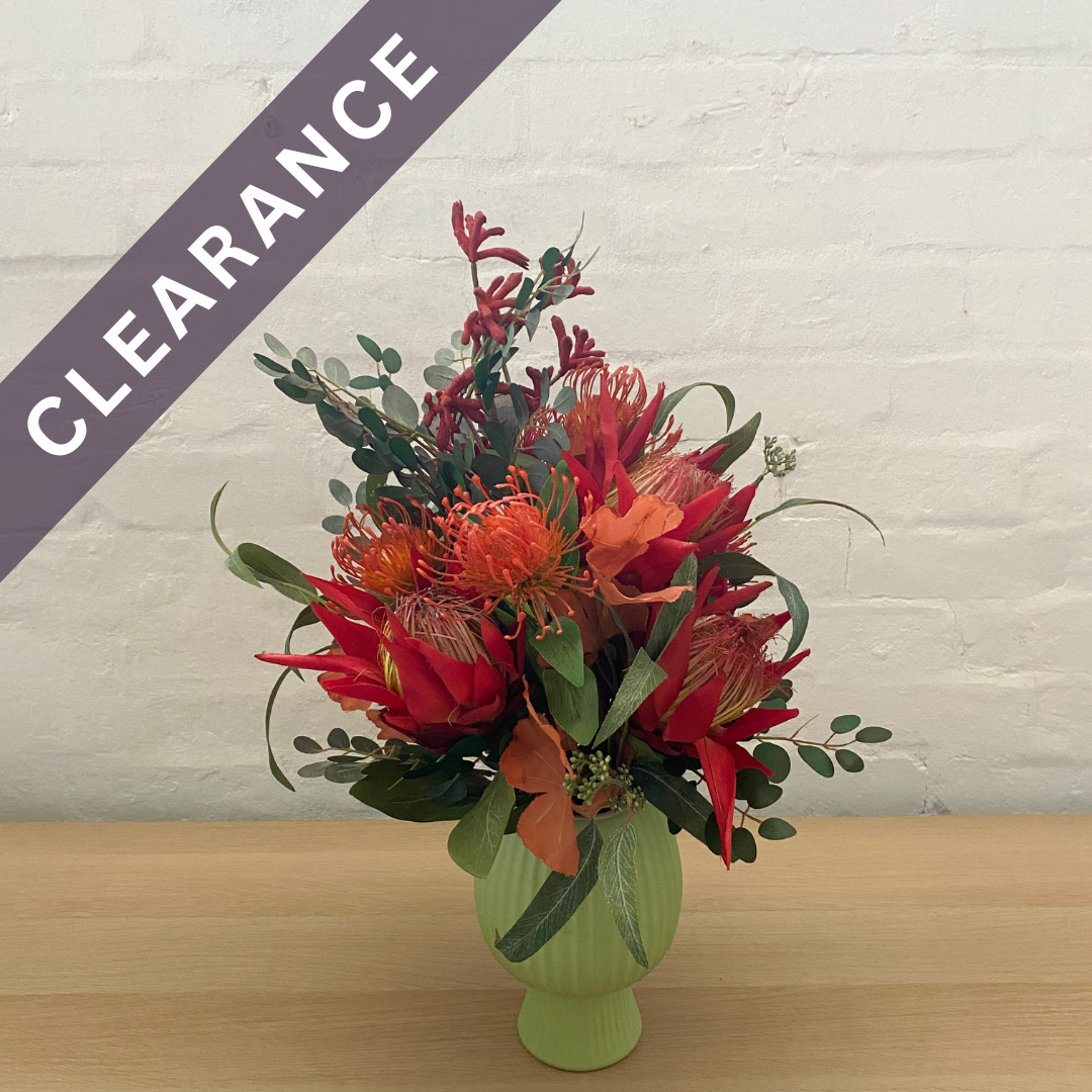 Artificial Floral Arrangement (Ex Rental) Reds Ceramic