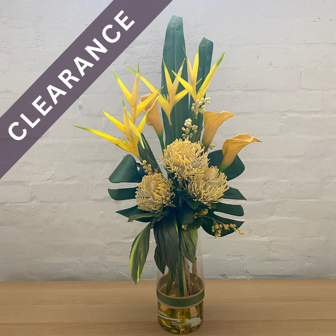 Artificial Floral Arrangement (Ex Rental) Yellows