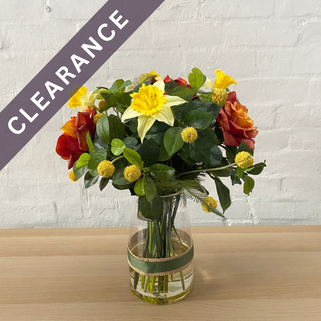 Artificial Floral Arrangement (Ex Rental) Oranges and Yellows #3
