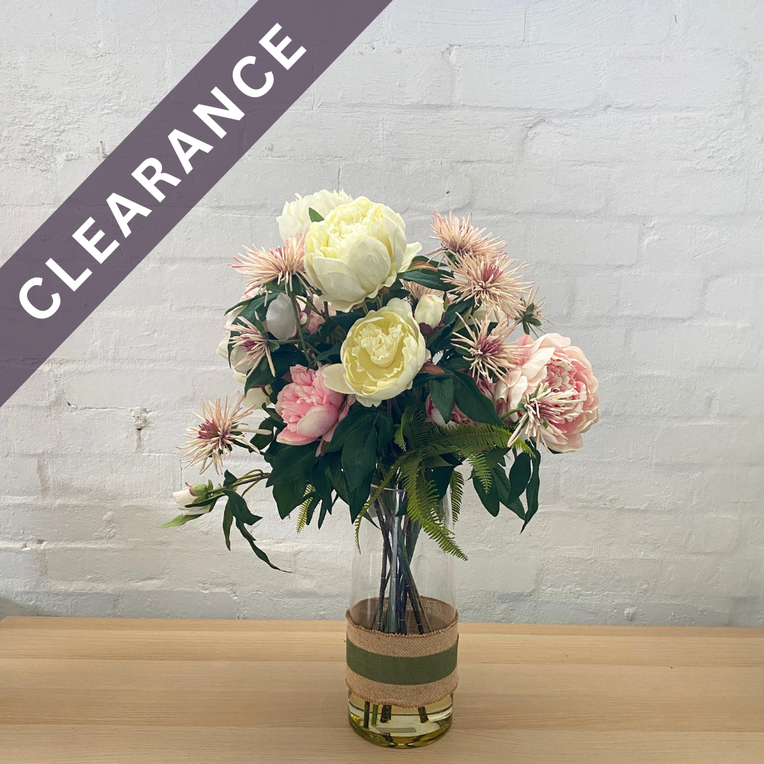 Artificial Floral Arrangement (Ex Rental) Pinks and Whites  #3