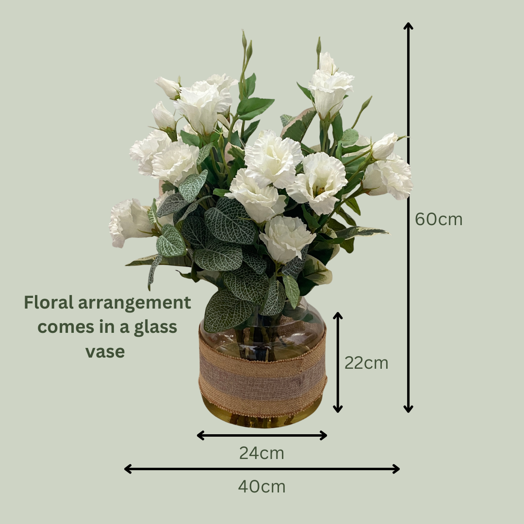 Artificial Floral Arrangement (Ex Rental) Whites #4