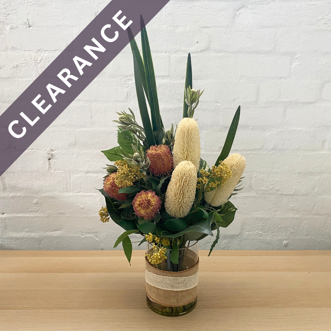 Artificial Floral Arrangement (Ex Rental)  Yellows and Creams