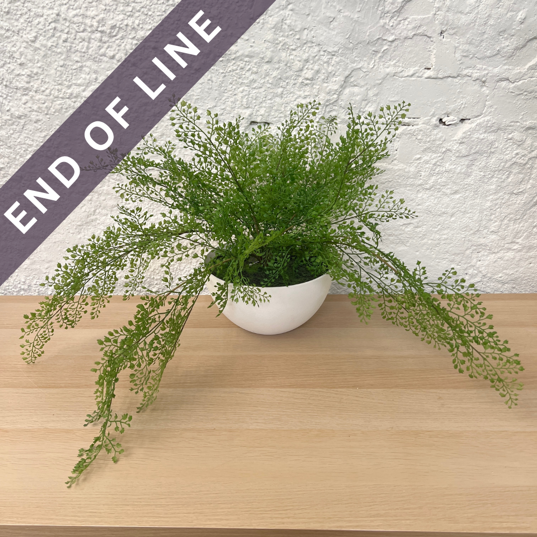 Artificial Fern in Bowl