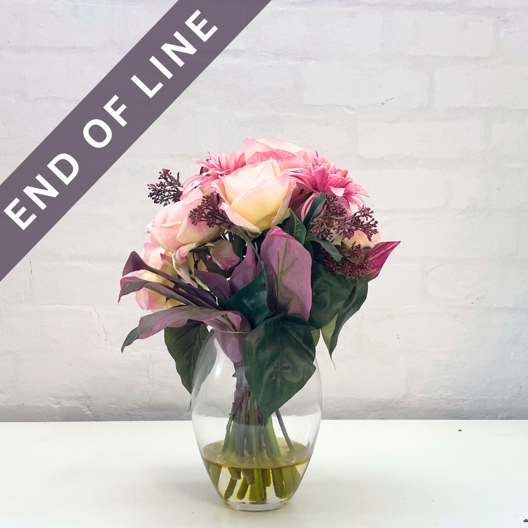 Artificial Floral Arrangement (Ex Rental) - Light Pink #3