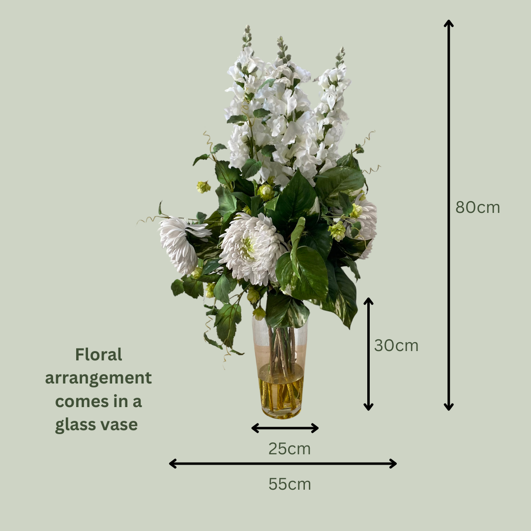 Artificial Floral Arrangement (Ex Rental) White 2