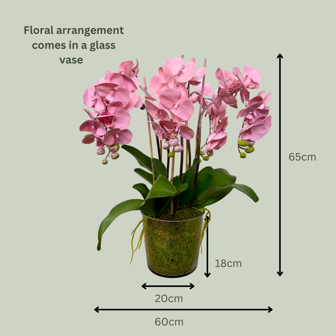 Artificial Floral Arrangement (Ex Rental) Light Pinks