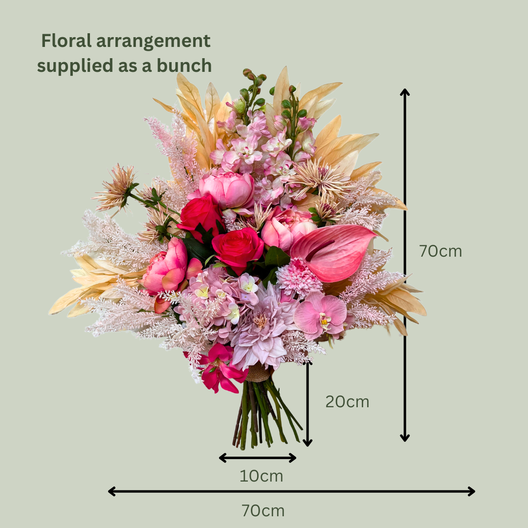 Artificial Floral Arrangement - Light Pinks Bunch