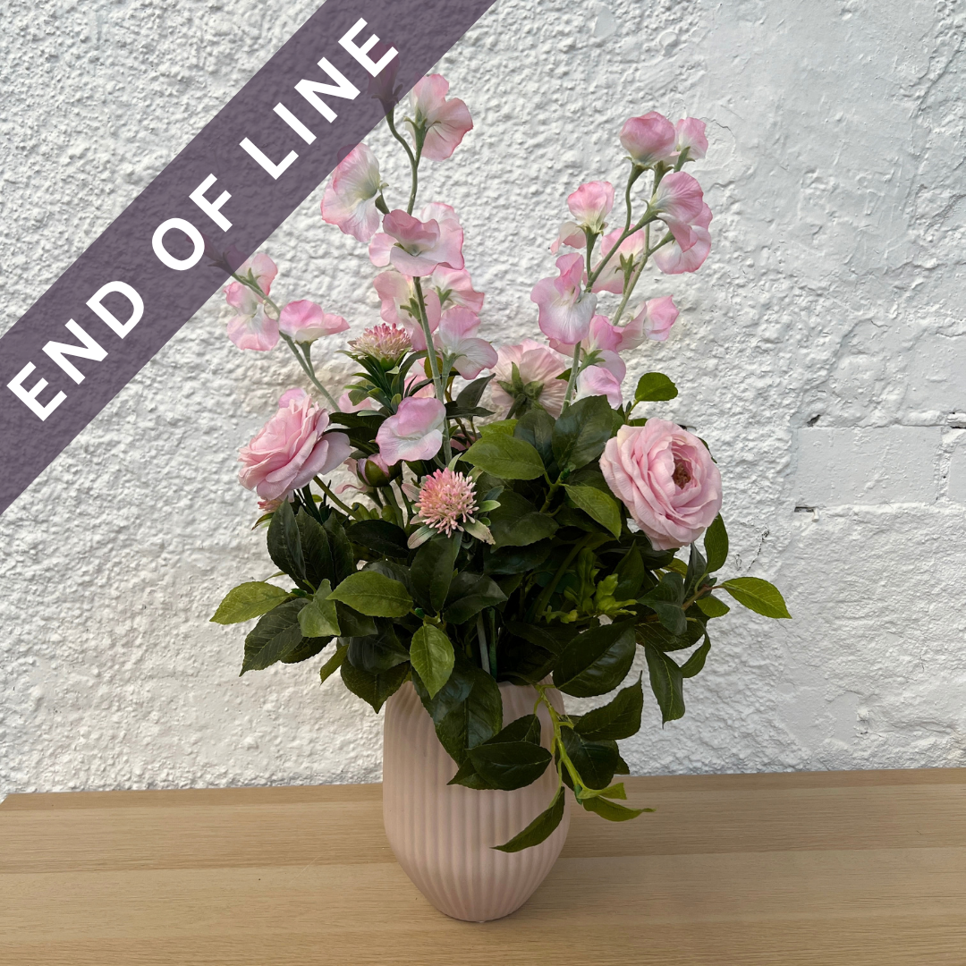 Artificial Floral Arrangement (Ex Rental) Light Pinks Ceramic #1