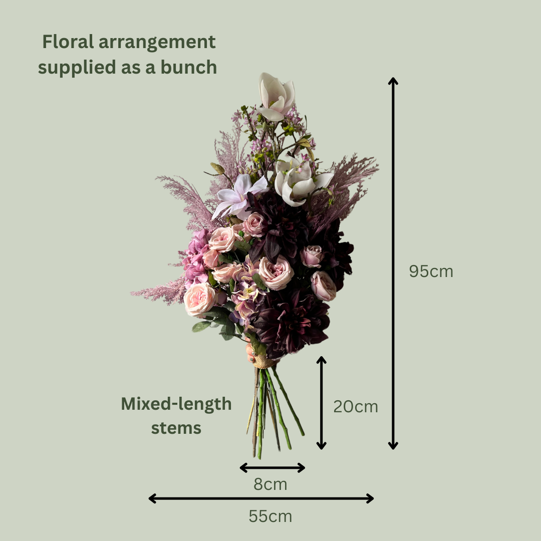 Artificial Floral Arrangement - Light Purples Bunch
