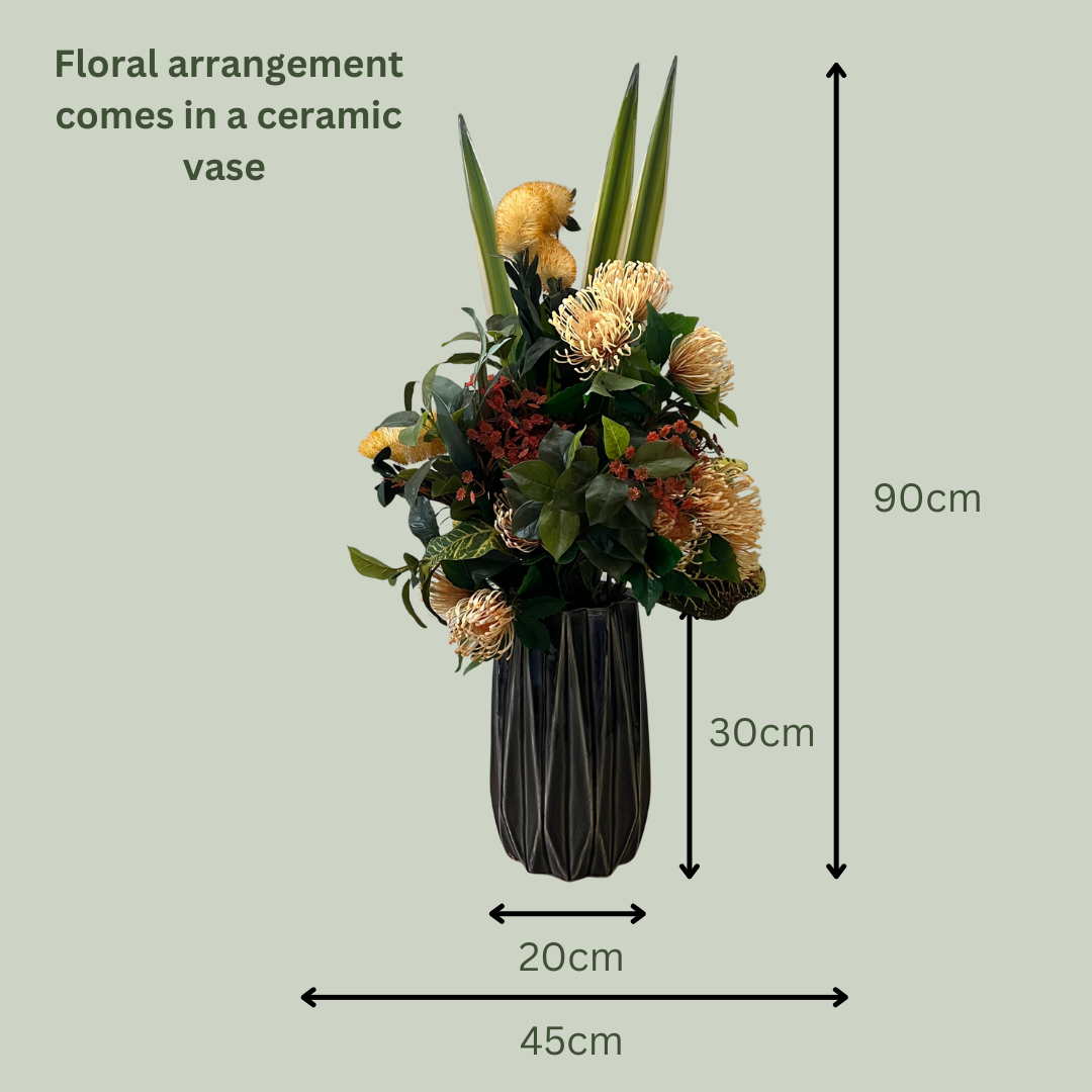 Artificial Floral Arrangement (Ex Rental) Oranges Ceramic #1