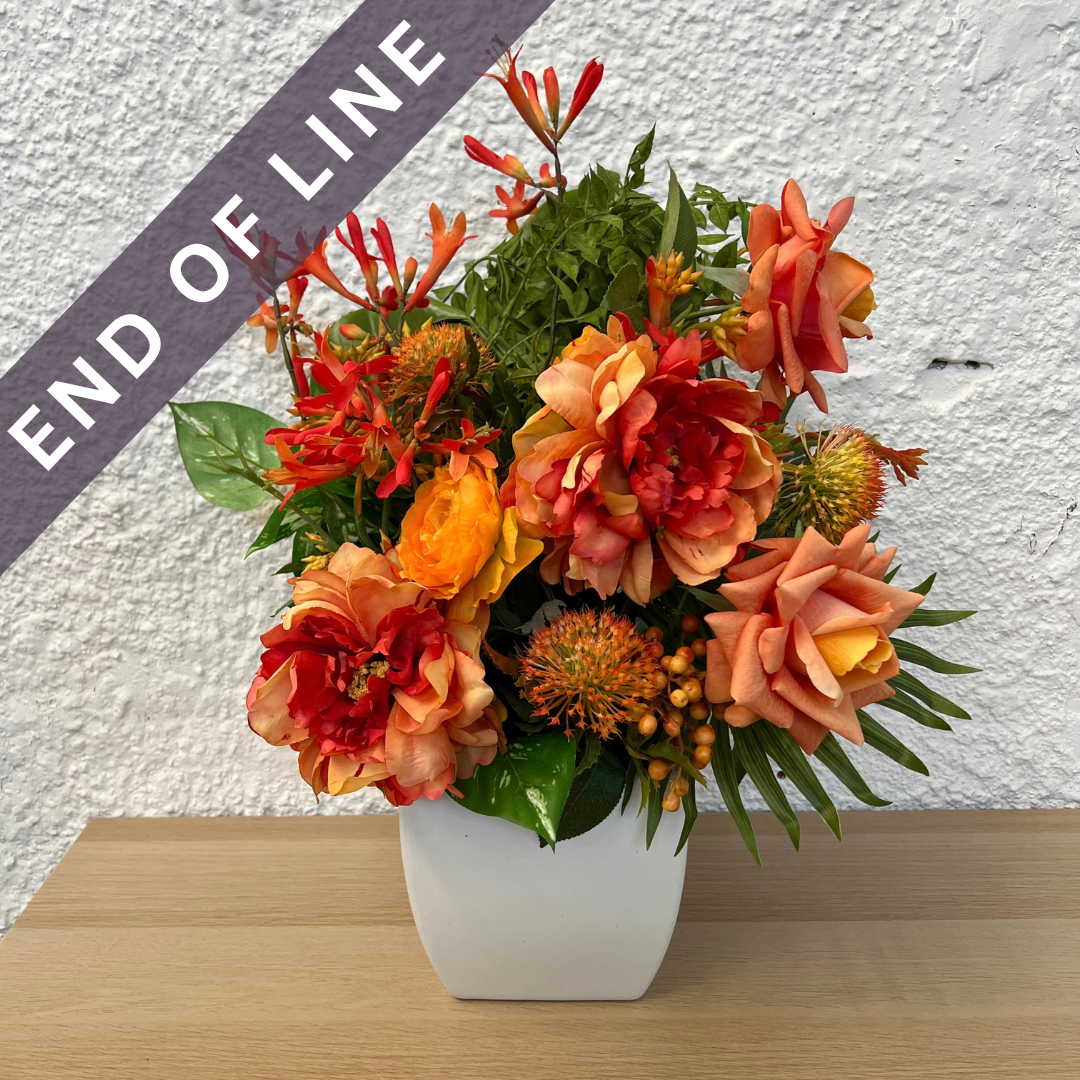 Artificial Floral Arrangement (Ex Rental) Oranges Ceramic