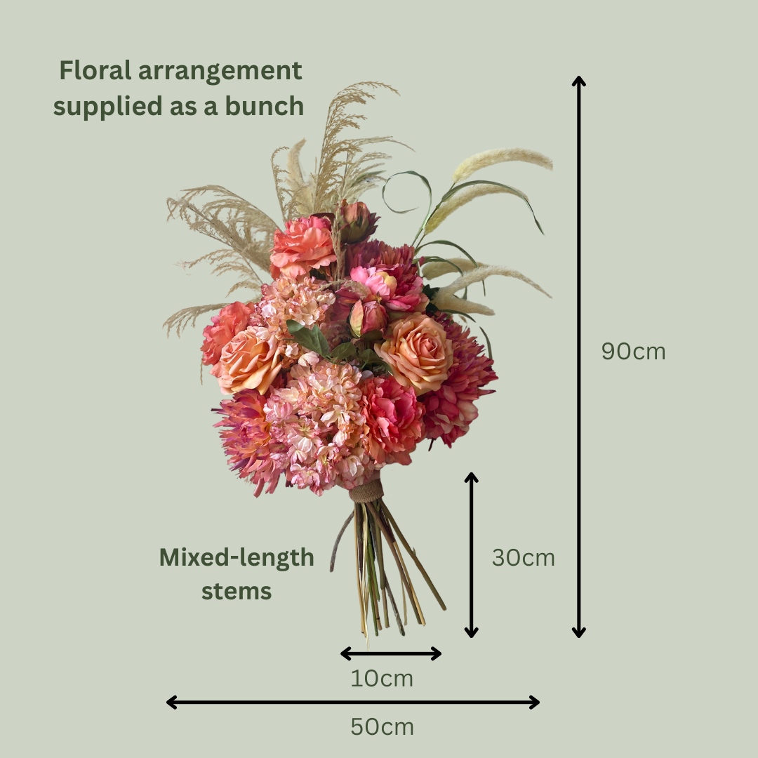 Artificial Floral Arrangement (Ex Rental) - Oranges Bunch
