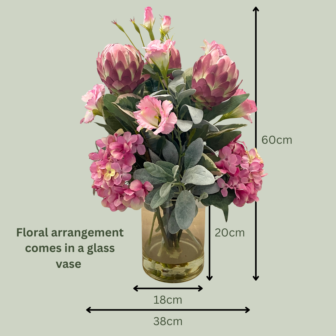 Artificial Floral Arrangement (Ex Rental) Pinks