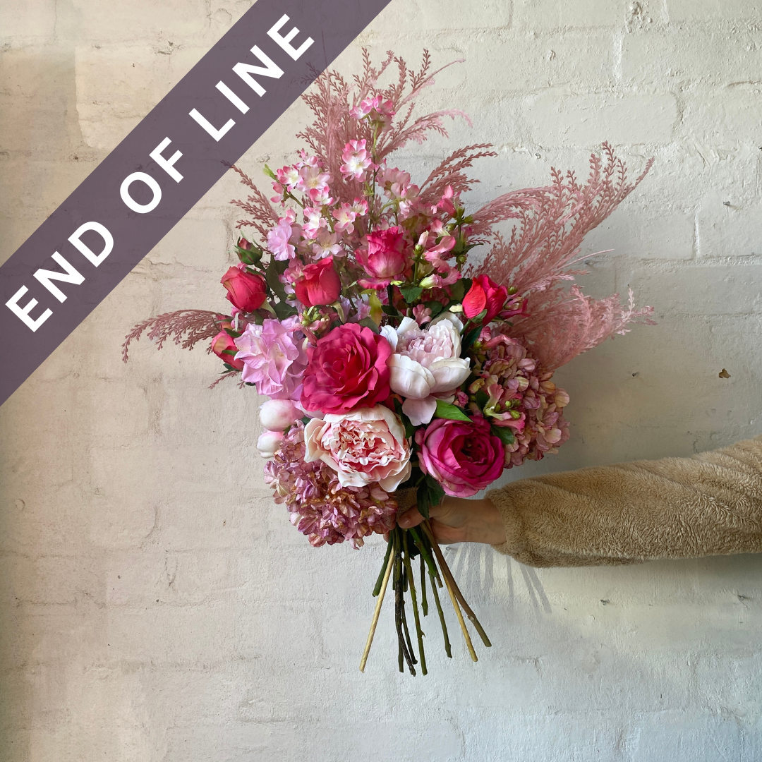 Artificial Floral Arrangement (Ex Rental) - Pinks Bunch