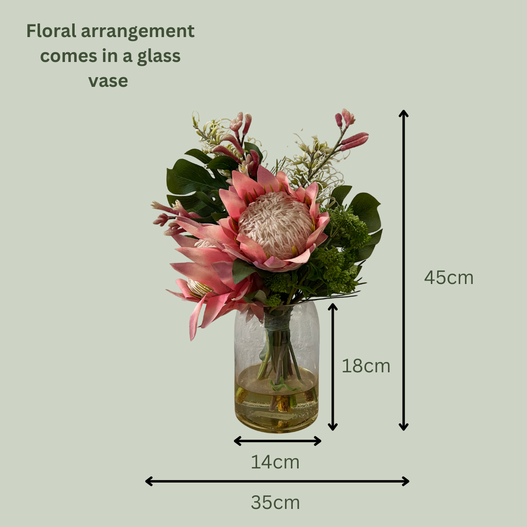 Artificial Floral Arrangement (Ex Rental) Pinks #2