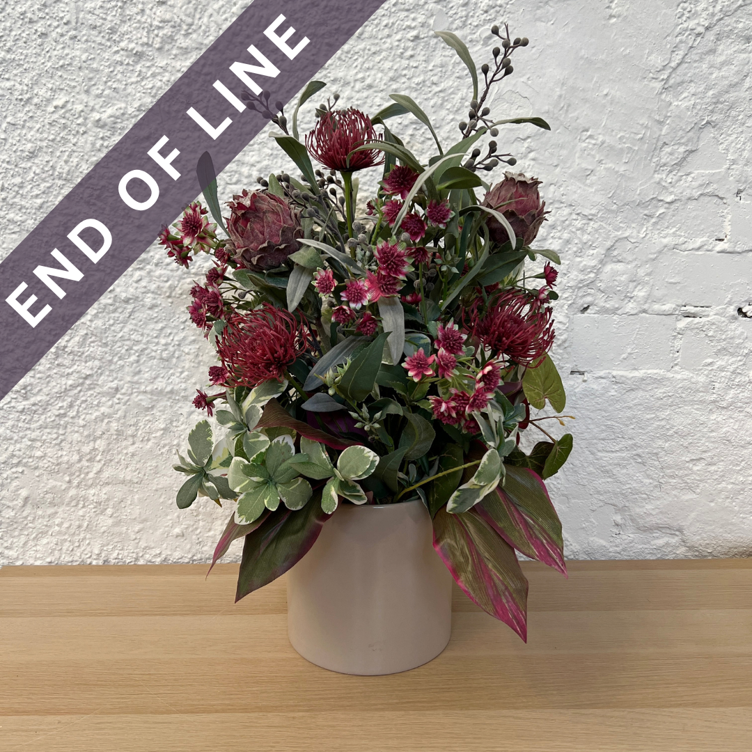 Artificial Floral Arrangement (Ex Rental) Pinks Ceramic #2