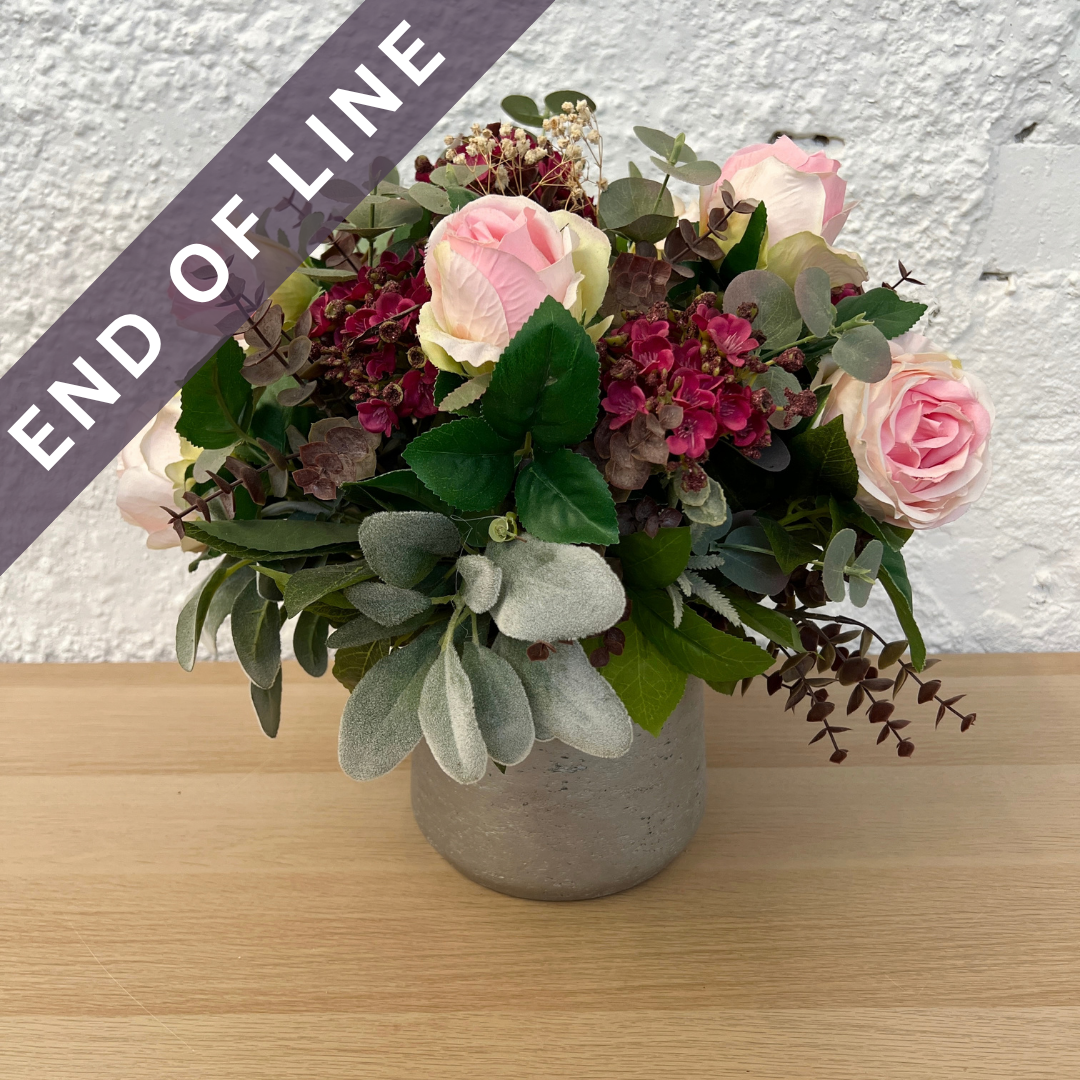 Artificial Floral Arrangement (Ex Rental) Pinks Ceramic #5
