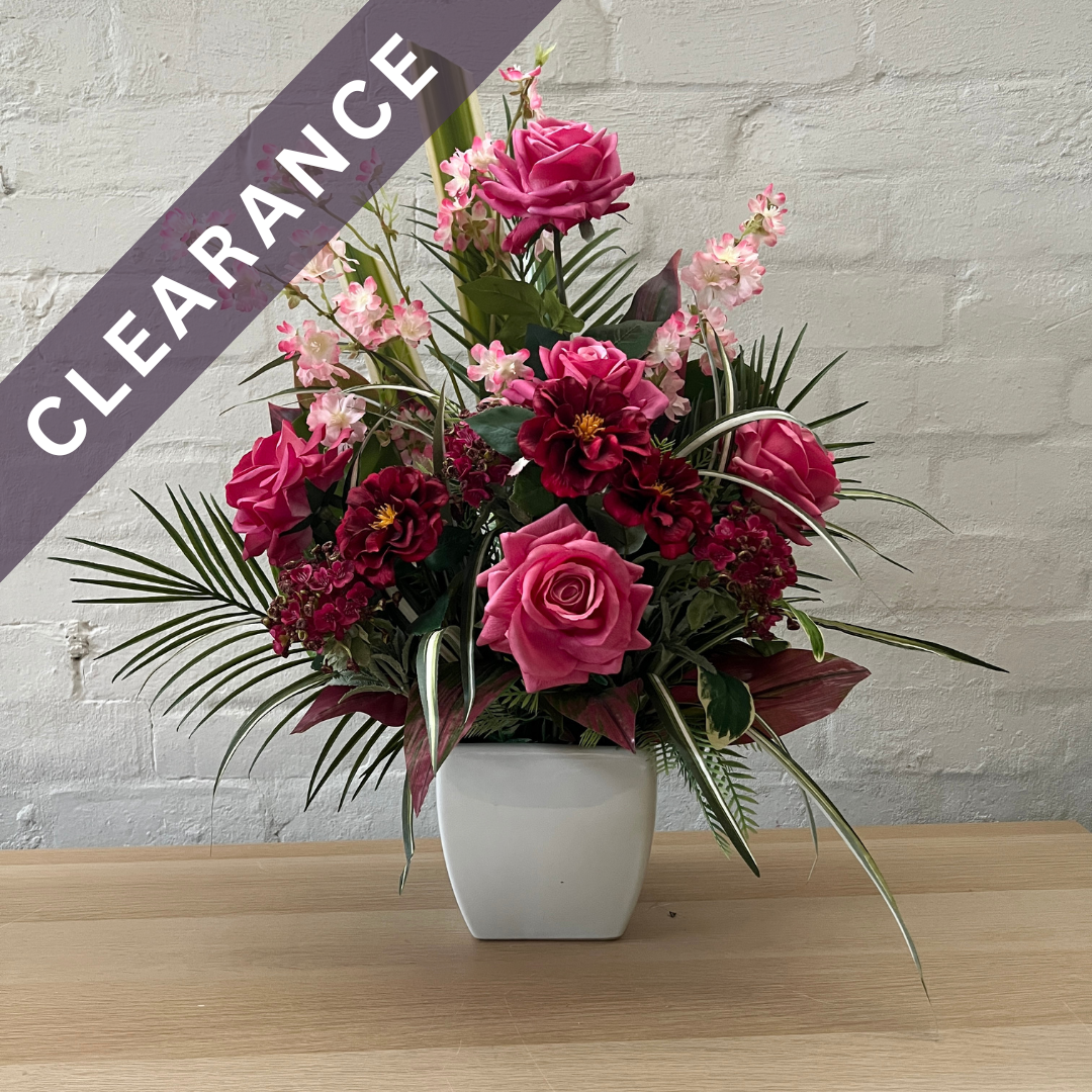 Artificial Floral Arrangement (Ex Rental) Pinks Ceramic #1