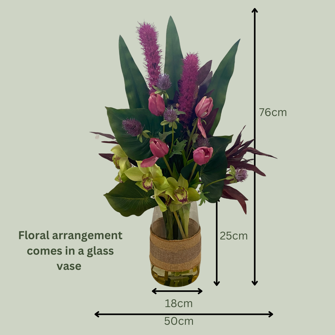 Artificial Floral Arrangement (Ex Rental)  Purples #4