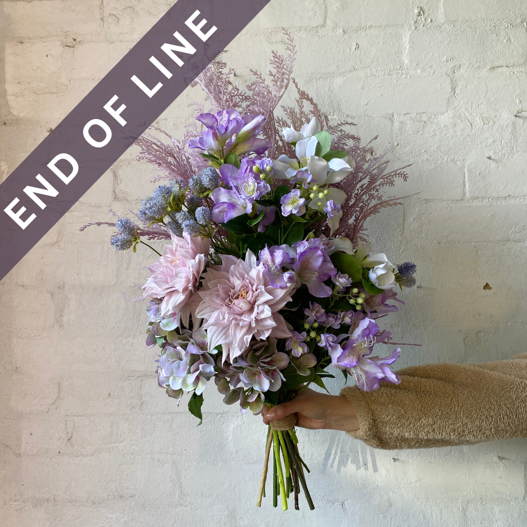 Artificial Floral Arrangement (Ex Rental) - Purples Bunch
