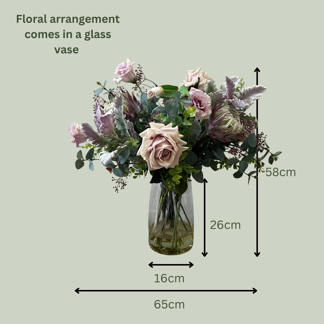 Artificial Floral Arrangement (Ex Rental) Purples #2