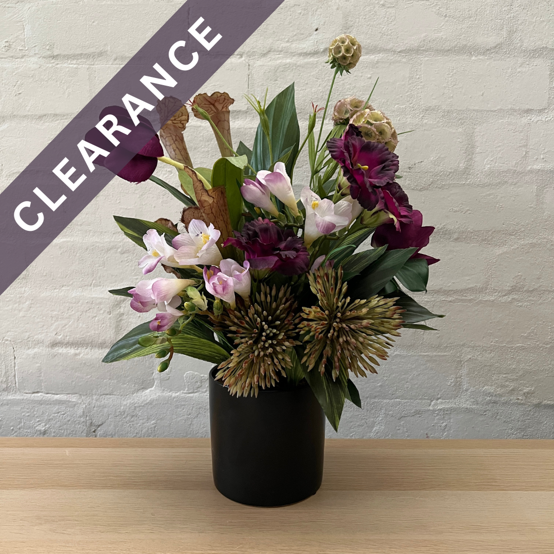Artificial Floral Arrangement (Ex Rental) Purples Ceramic