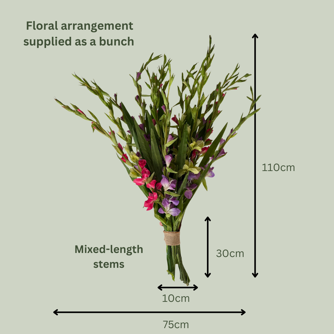 Artificial Floral Arrangement - Purples and Pinks Bunch