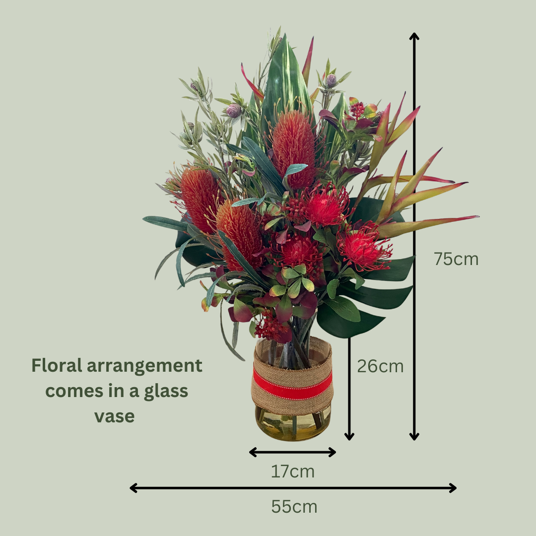 Artificial Floral Arrangement (Ex Rental) Reds