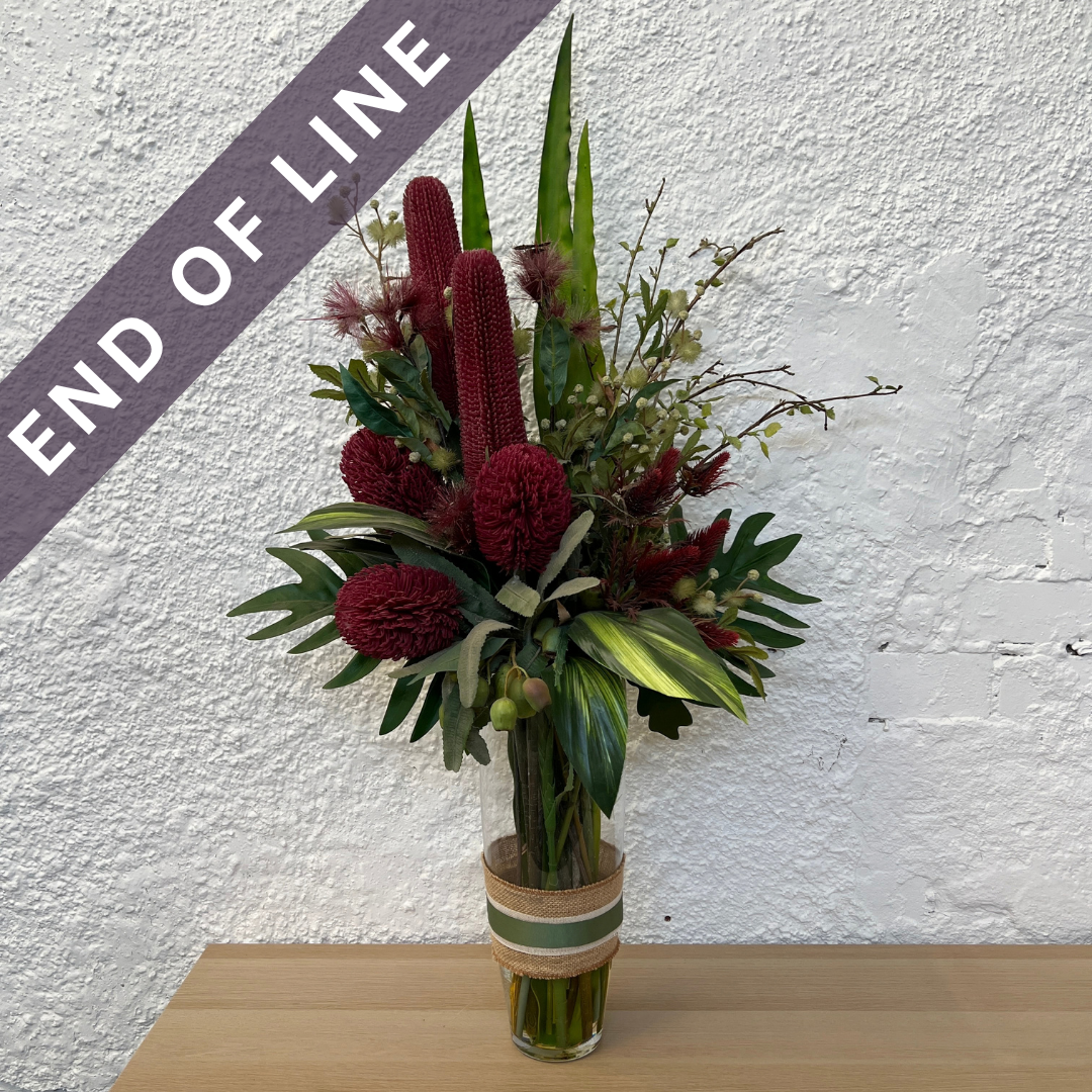 Artificial Floral Arrangement (Ex Rental) Reds #2