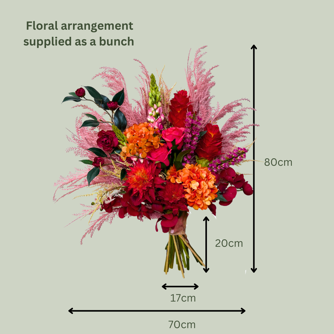 Artificial Floral Arrangement - Reds Bunch
