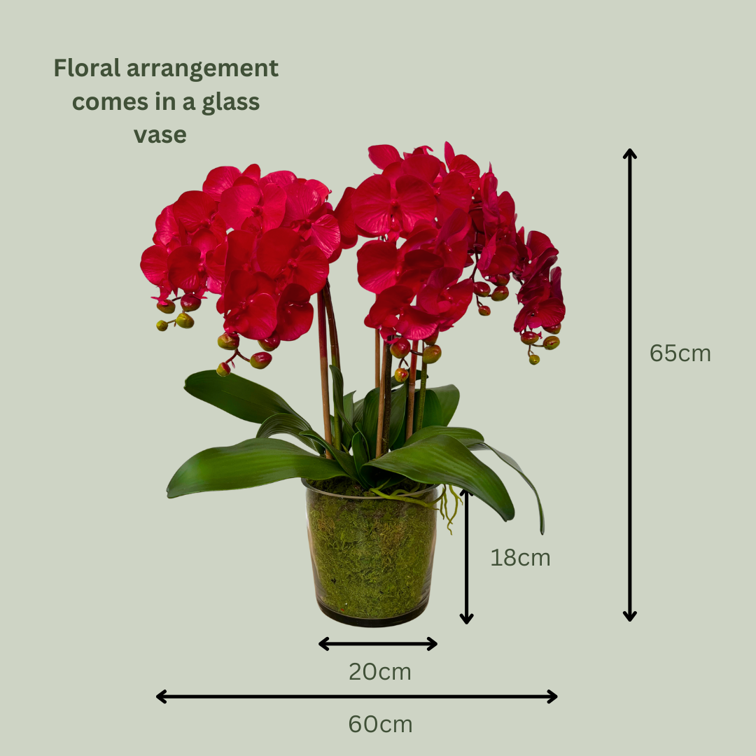 Artificial Floral Arrangement (Ex Rental) Reds #3