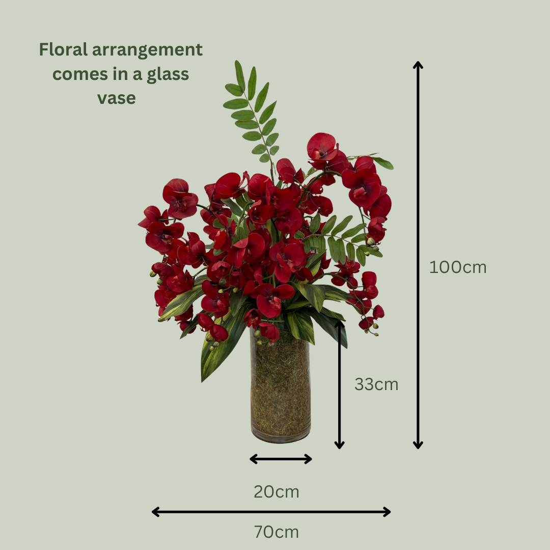 Artificial Floral Arrangement (Ex Rental) Reds #3