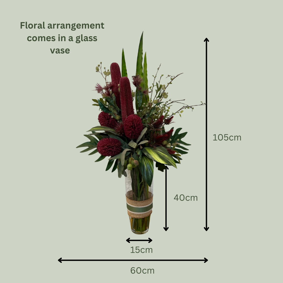 Artificial Floral Arrangement (Ex Rental) Reds #2