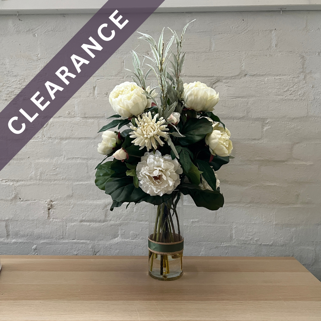 Artificial Floral Arrangement (Ex Rental) Whites #2
