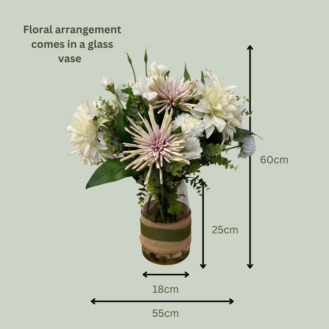 Artificial Floral Arrangement (Ex Rental) Whites