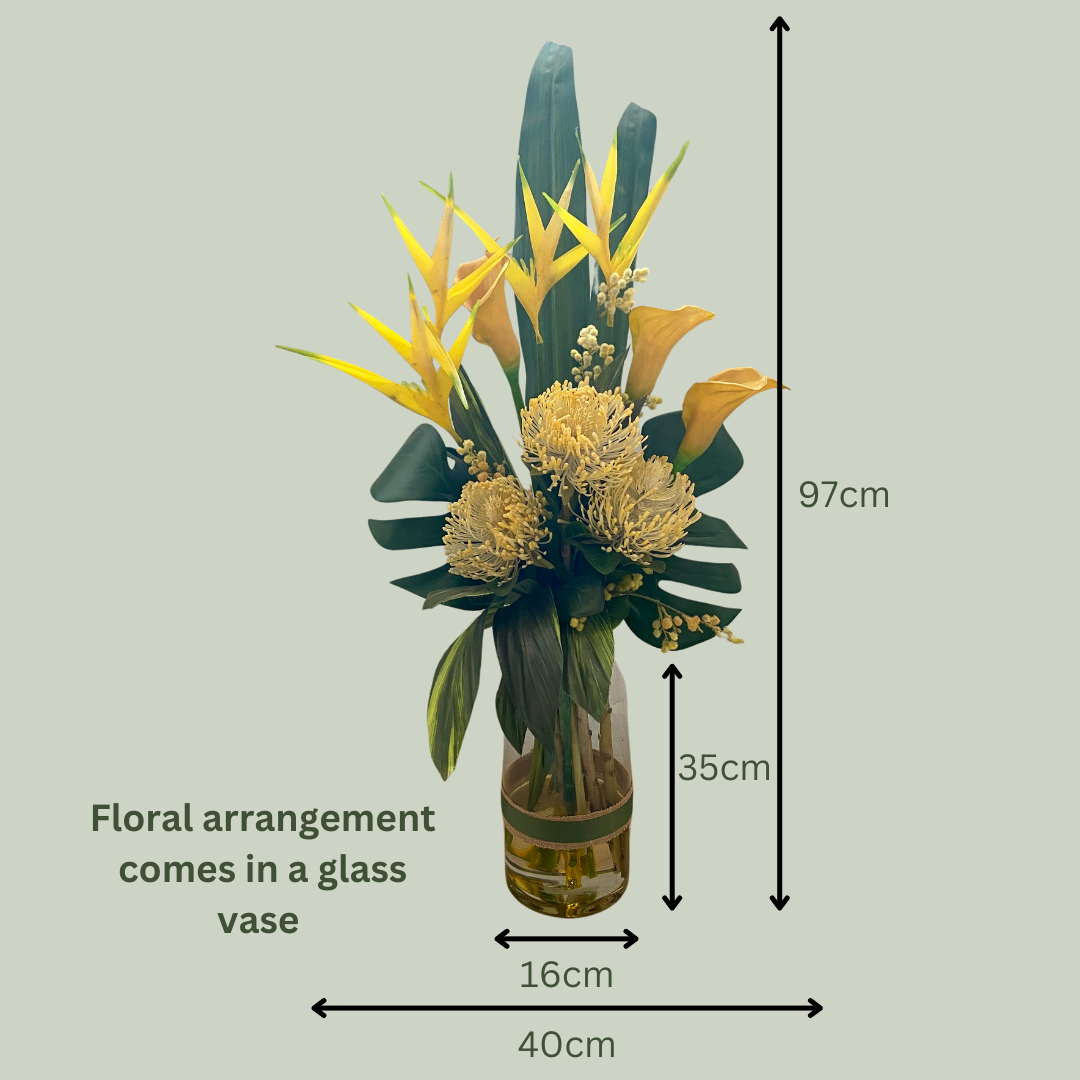 Artificial Floral Arrangement (Ex Rental) Yellows