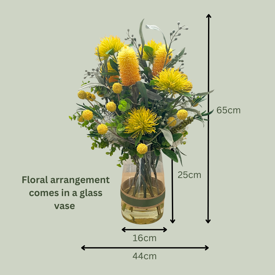 Artificial Floral Arrangement (Ex Rental) Yellows #2